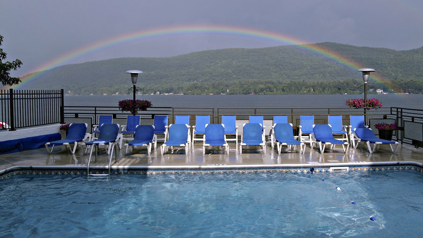 Our heated pool