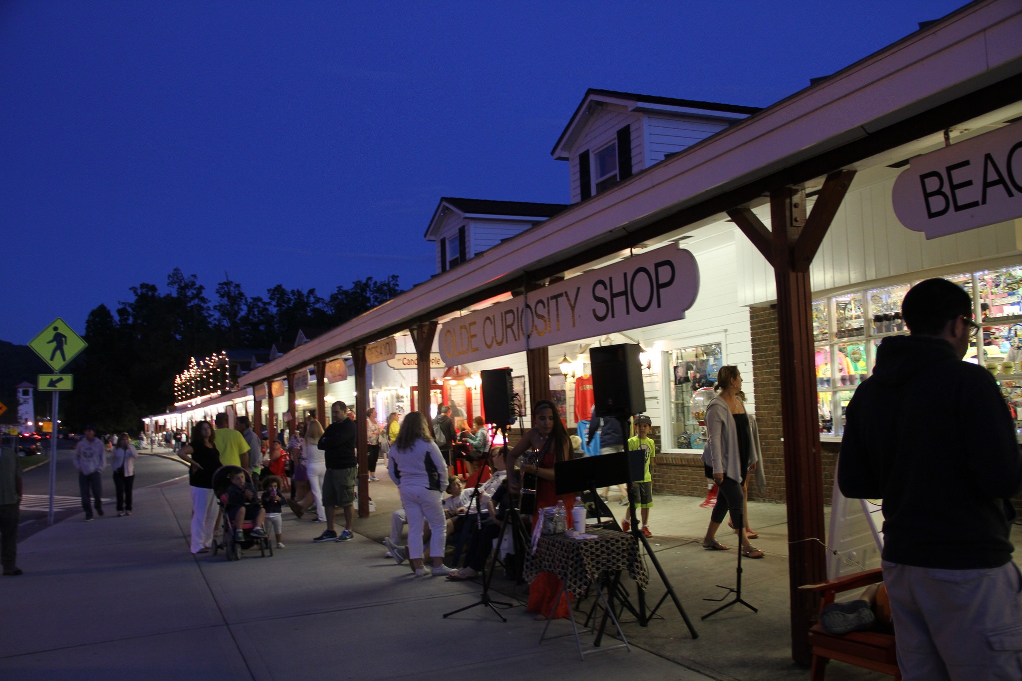 Lake George Village in the summer